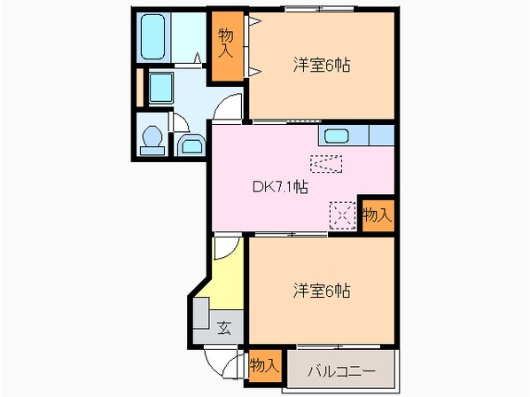 ロジュマンＭ＆Ａの物件間取画像